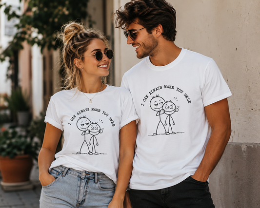 I Can Always Make You Smile Shirt – Lustiges Strichmännchen Unisex T-Shirt