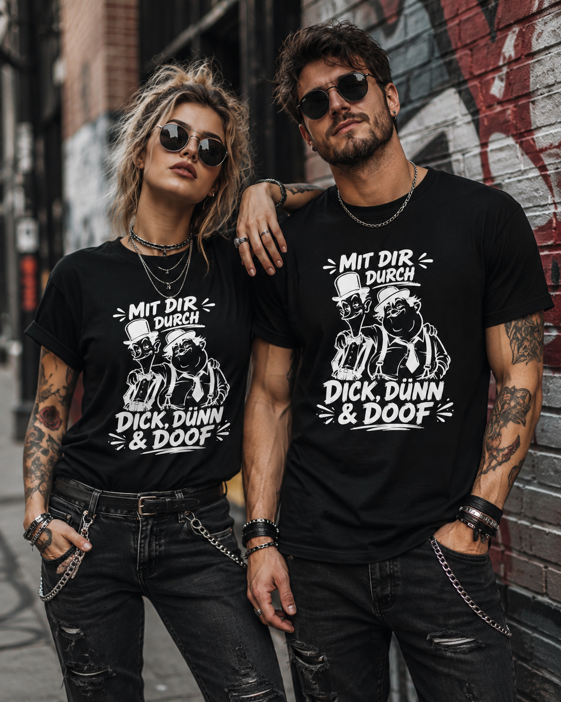 Mit dir durch Dick, Dünn & Doof T-Shirt