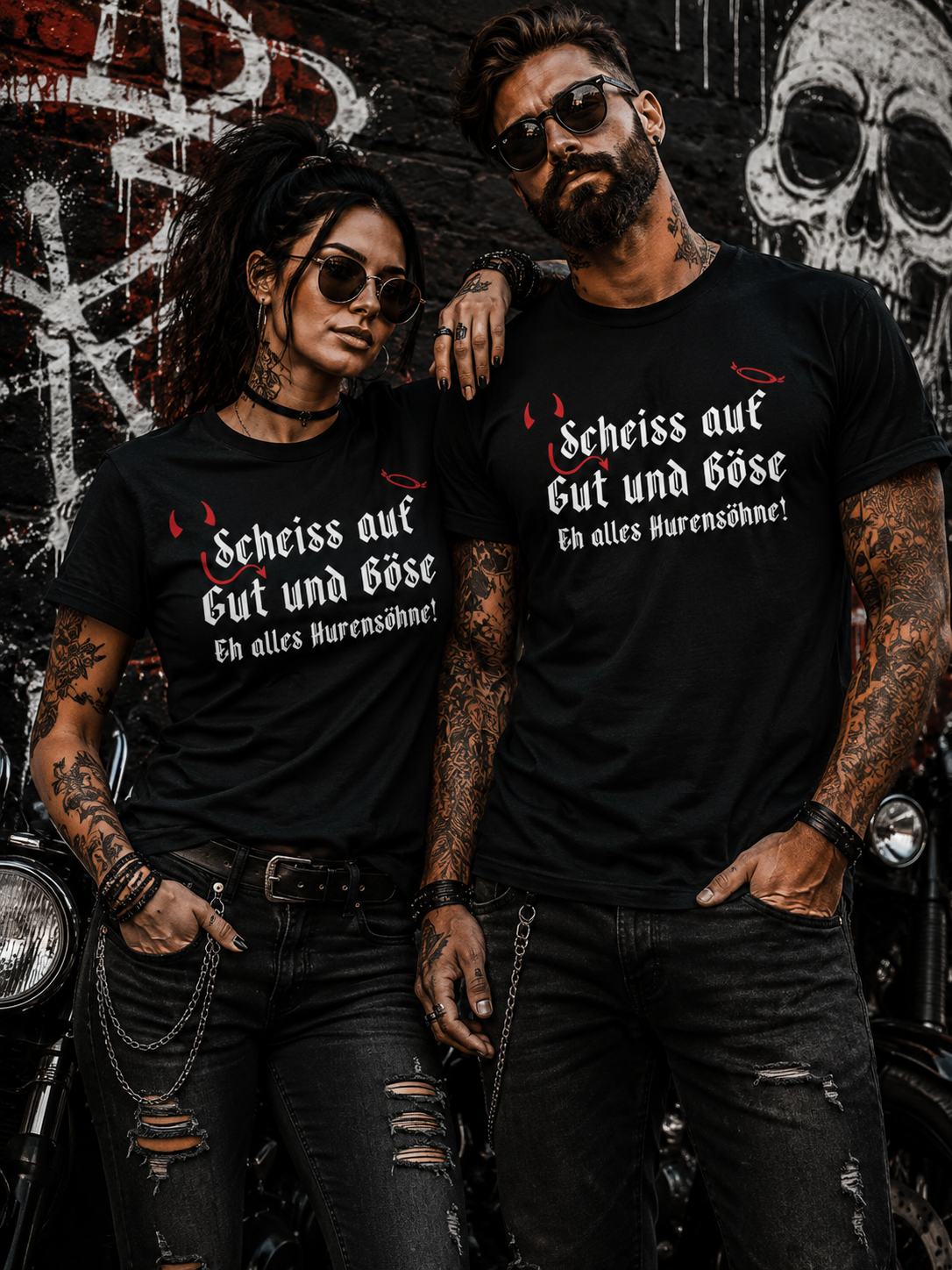 Scheiß auf Gut und Böse T-Shirt – Sarkastisches Statement Shirt