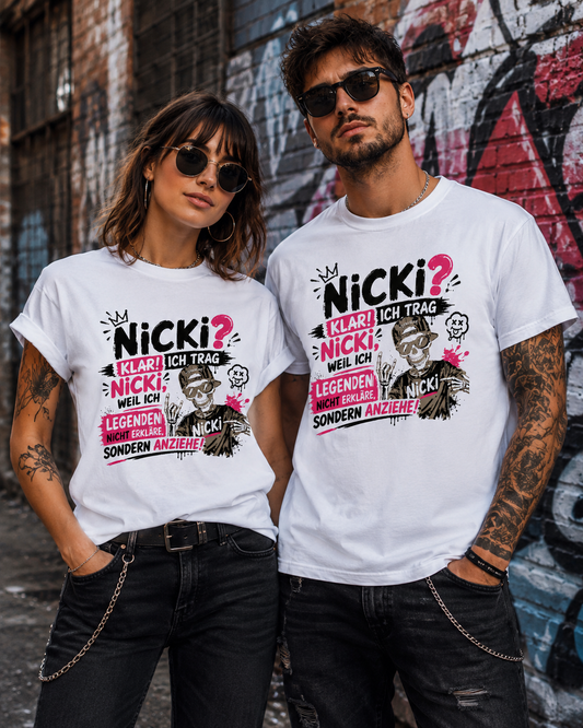 Nicki T-Shirt „Ich trag Nicki“ | Lustiges Legenden Shirt Unisex