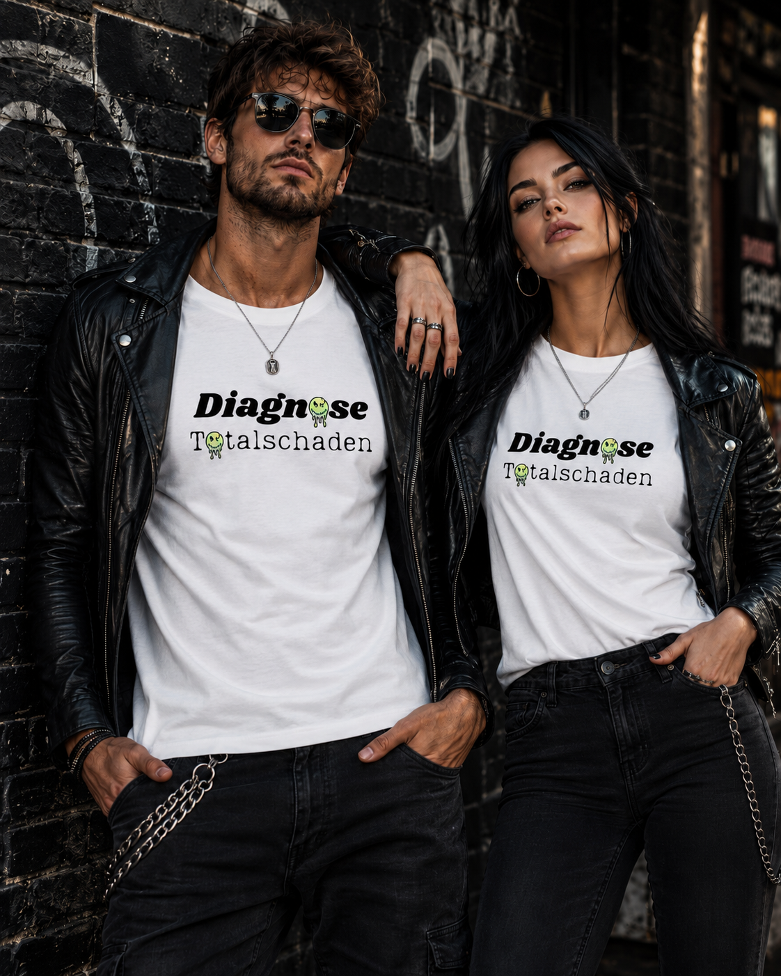 Diagnose Totalschaden – Lustiges T-Shirt mit schwarzem Humor