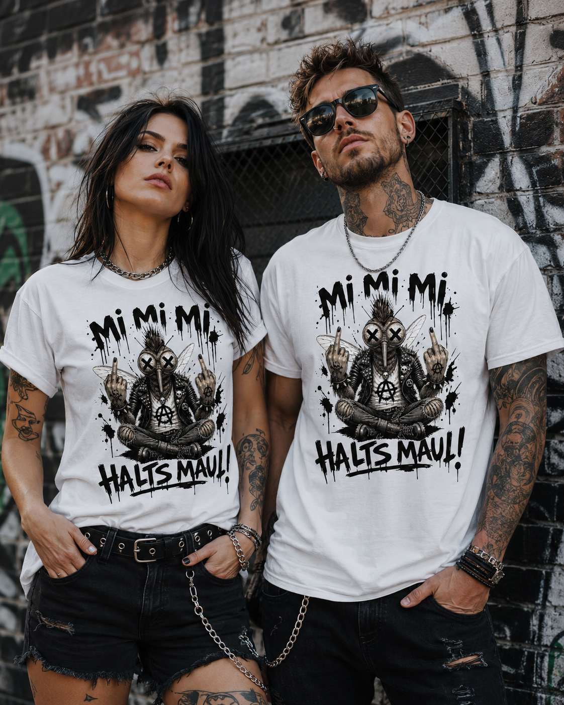 Stech-Mücke Manni T-Shirt – Mi Mi Mi Halt’s Maul Punk Shirt
