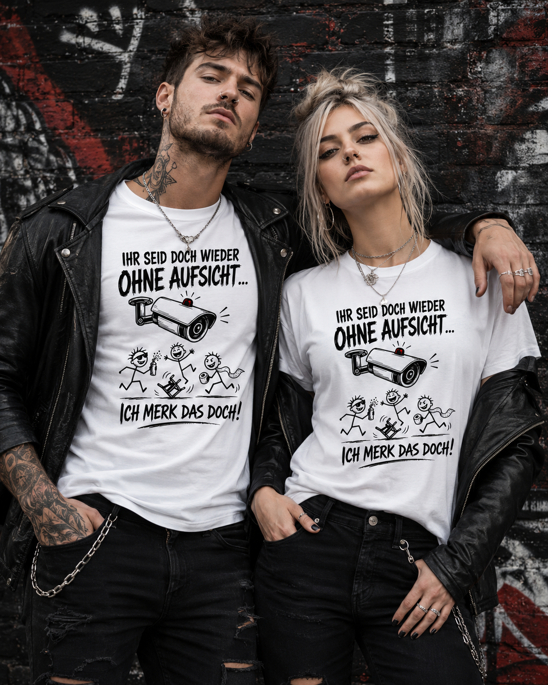 Ihr seid doch wieder ohne Aufsicht – Lustiges Unisex T-Shirt