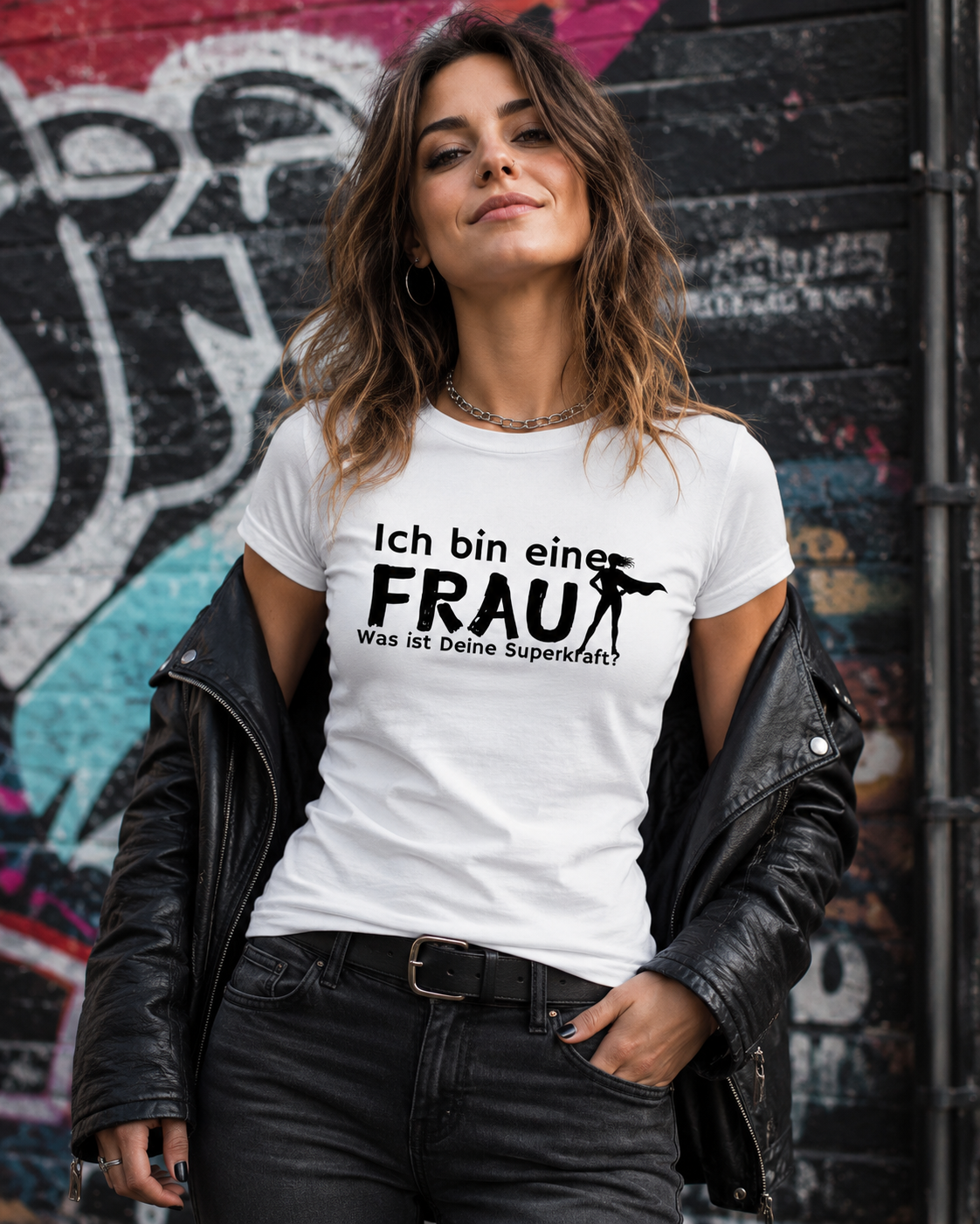 Ich bin eine Frau – Was ist Deine Superkraft? | Damen T-Shirt