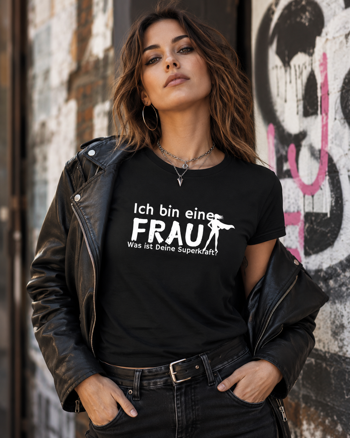 Ich bin eine Frau – Was ist Deine Superkraft? | Damen T-Shirt