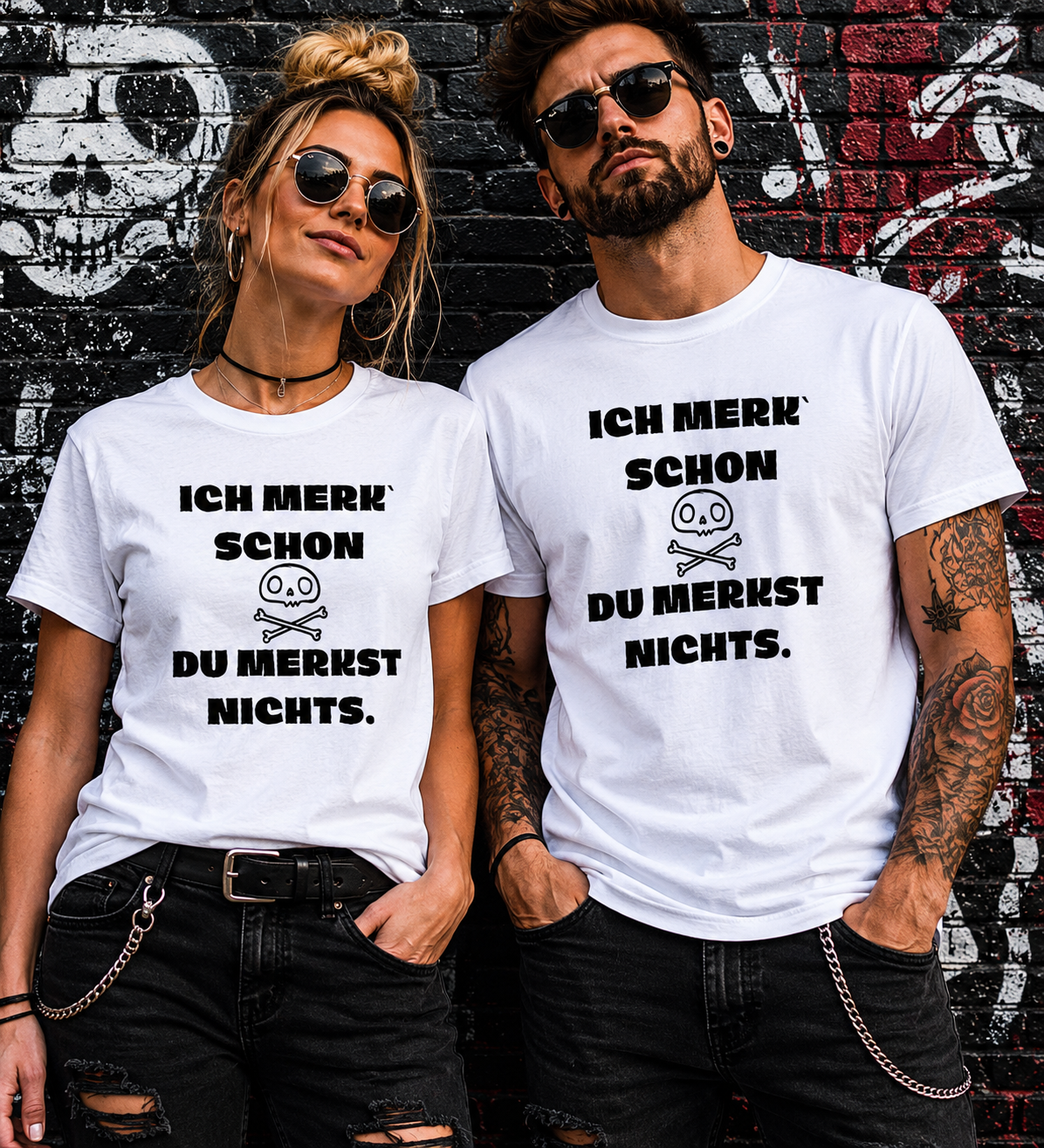 Lustiges T-Shirt „Ich merk' schon – Du merkst nichts“ | Sarkasmus Humor Shirt