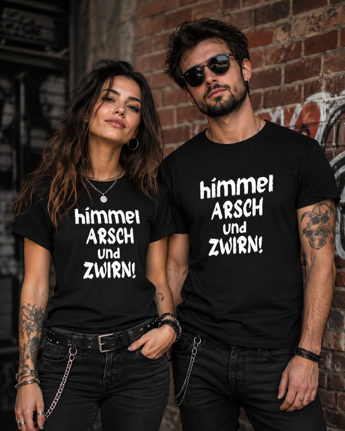 Himmel, Arsch und Zwirn! – Lustiges Unisex T-Shirt