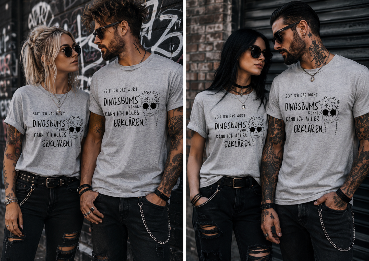 Seit ich das Wort Dingsbums kenne kann ich alles erklären T-Shirt – Lustiges Spruchshirt Unisex
