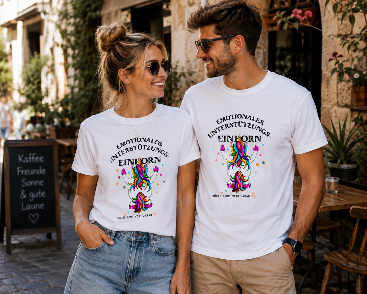 Emotionales Unterstützungs-Einhorn T-Shirt – Lustiges Unicorn Shirt Damen Herren