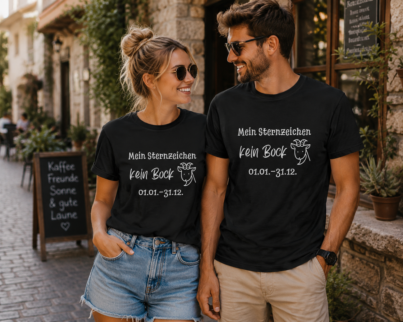 Mein Sternzeichen Kein Bock T-Shirt – Lustiges Faultier Spruch Shirt Unisex