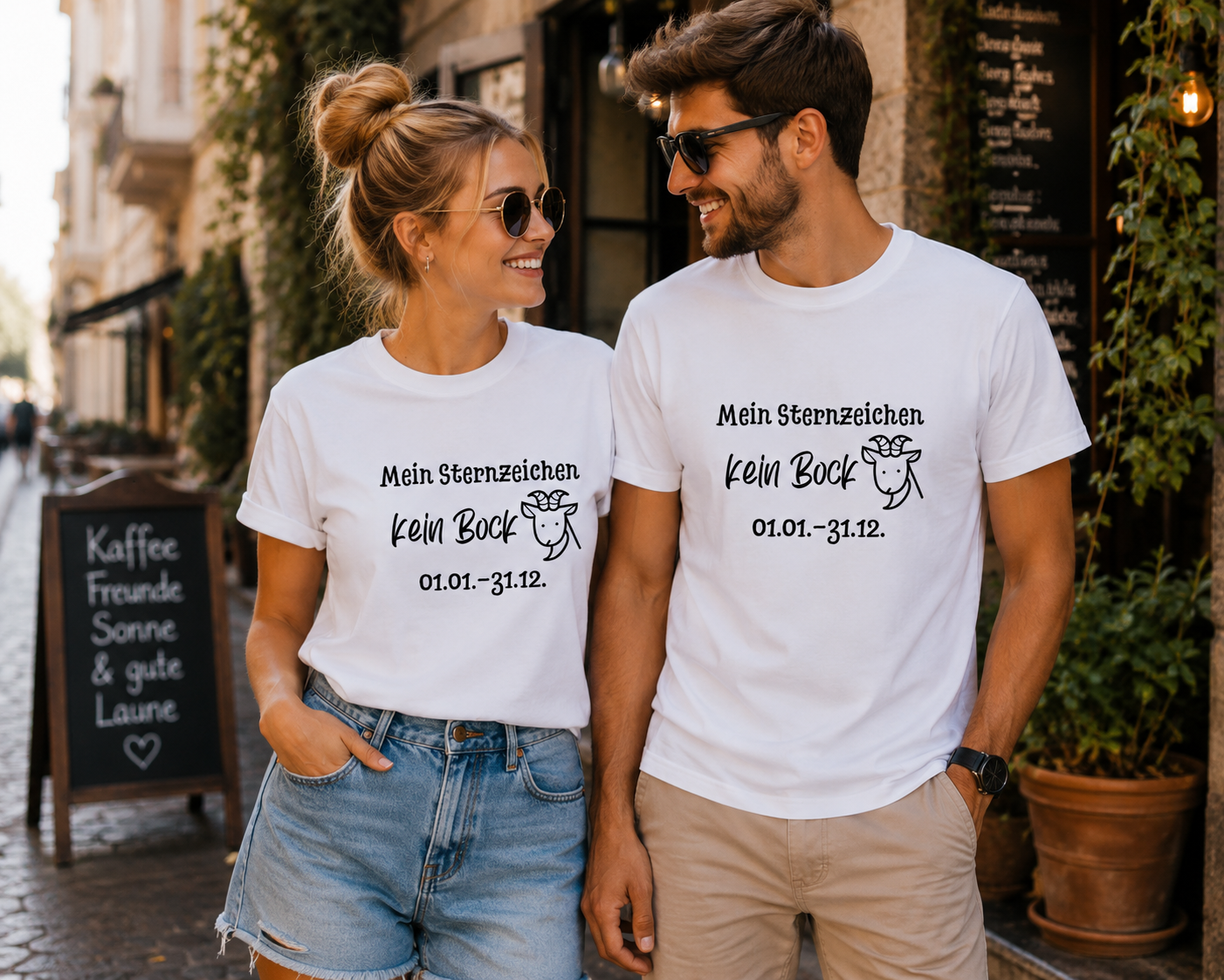 Mein Sternzeichen Kein Bock T-Shirt – Lustiges Faultier Spruch Shirt Unisex