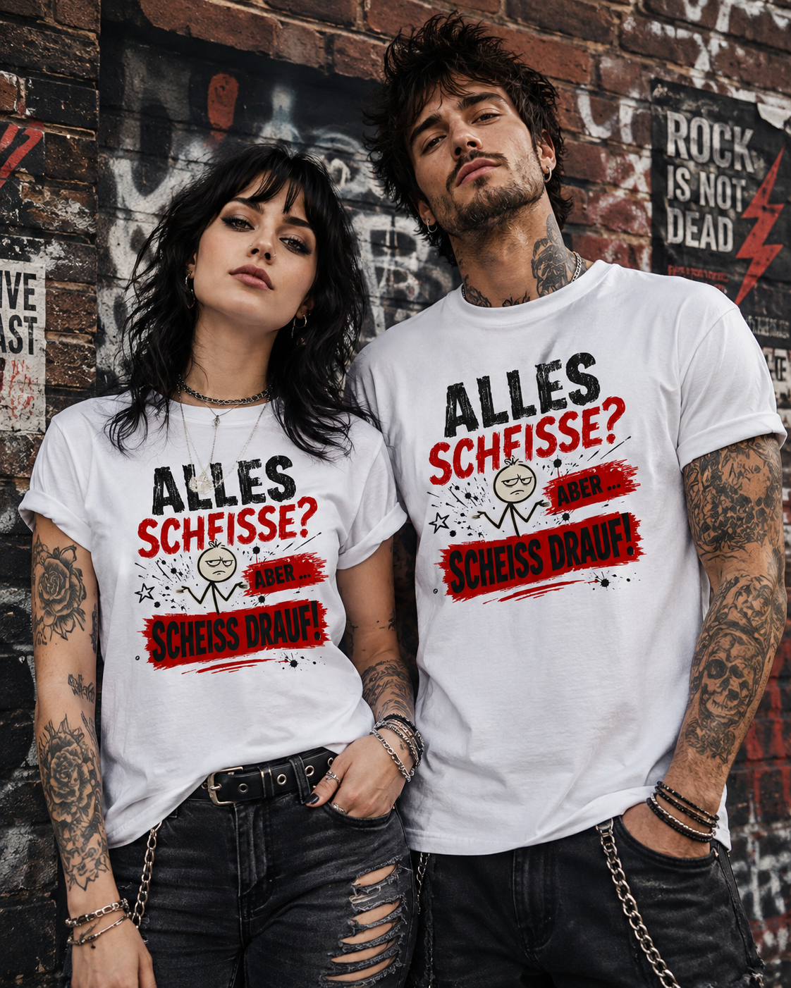 Alles Scheiße T-Shirt – Aber scheiß drauf!