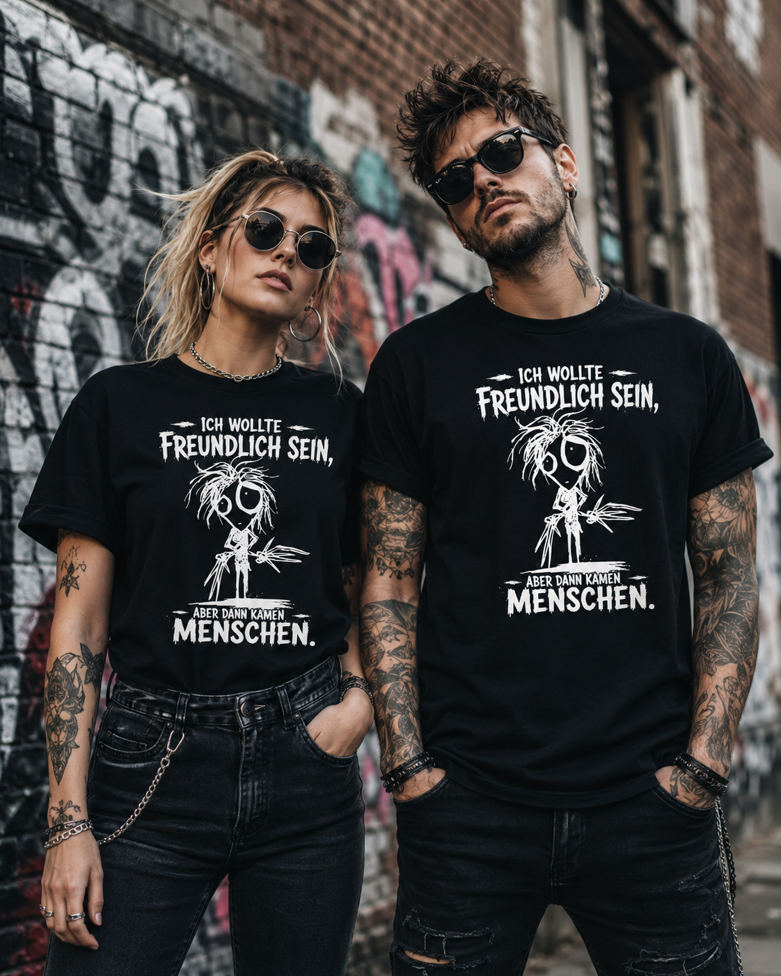 Ich wollte freundlich sein – Aber dann kamen Menschen T-Shirt