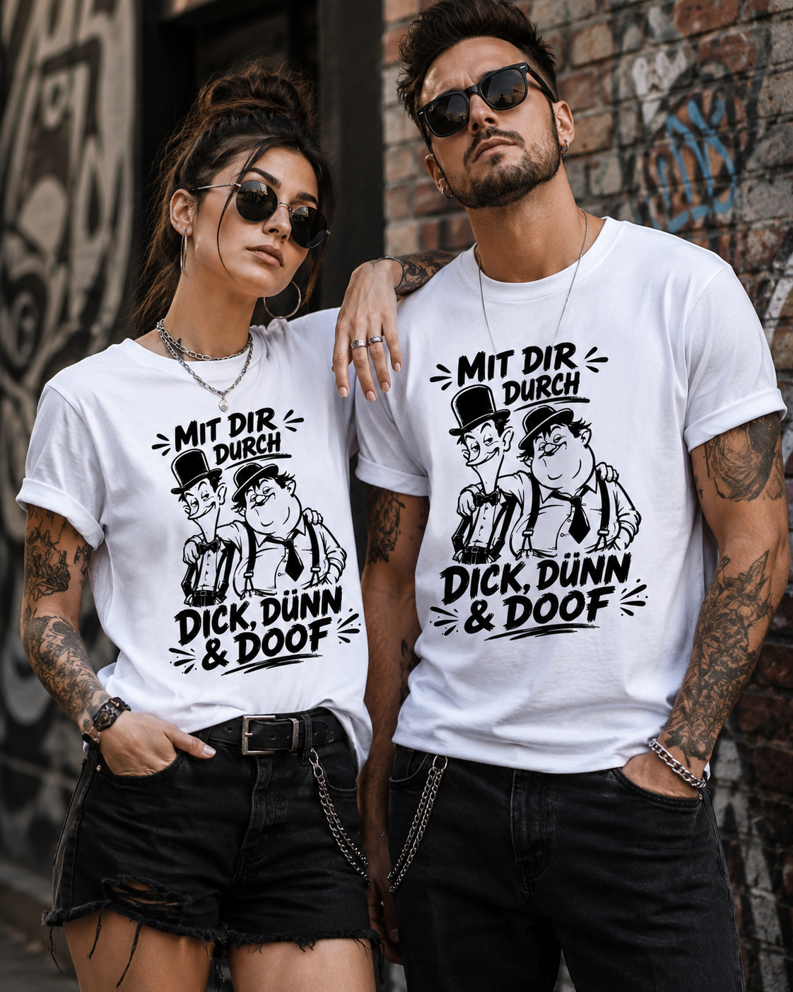 Mit dir durch Dick, Dünn & Doof T-Shirt