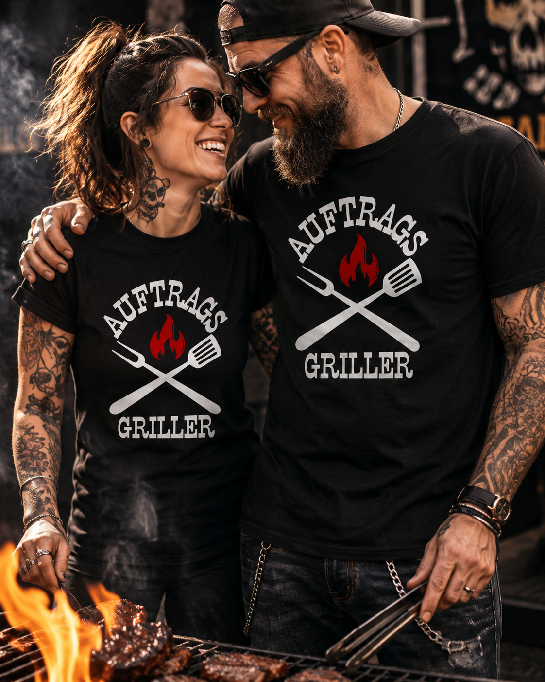 Auftrags-Griller T-Shirt – Witziges BBQ Shirt für Grillmeister & Grillfans