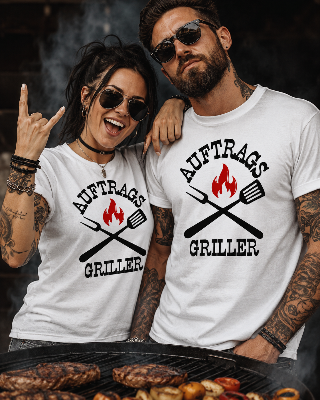 Auftrags-Griller T-Shirt – Witziges BBQ Shirt für Grillmeister & Grillfans