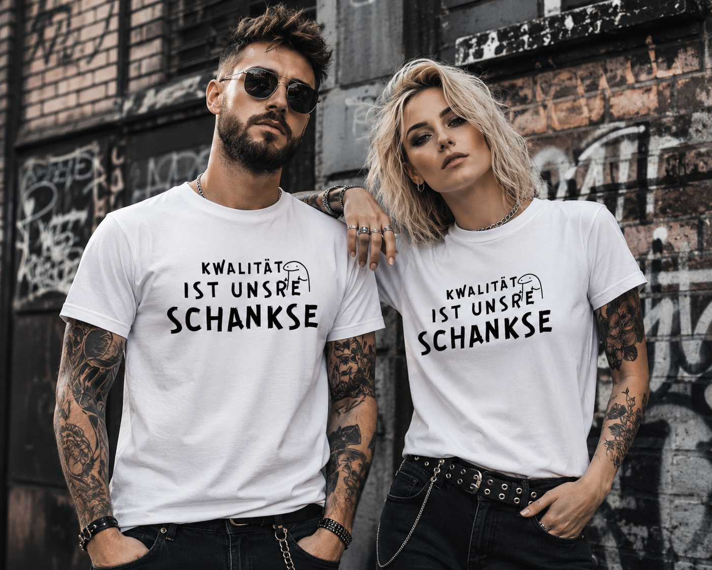 Qualität ist unsere Schankse T-Shirt – Lustiges Wortspiel Shirt