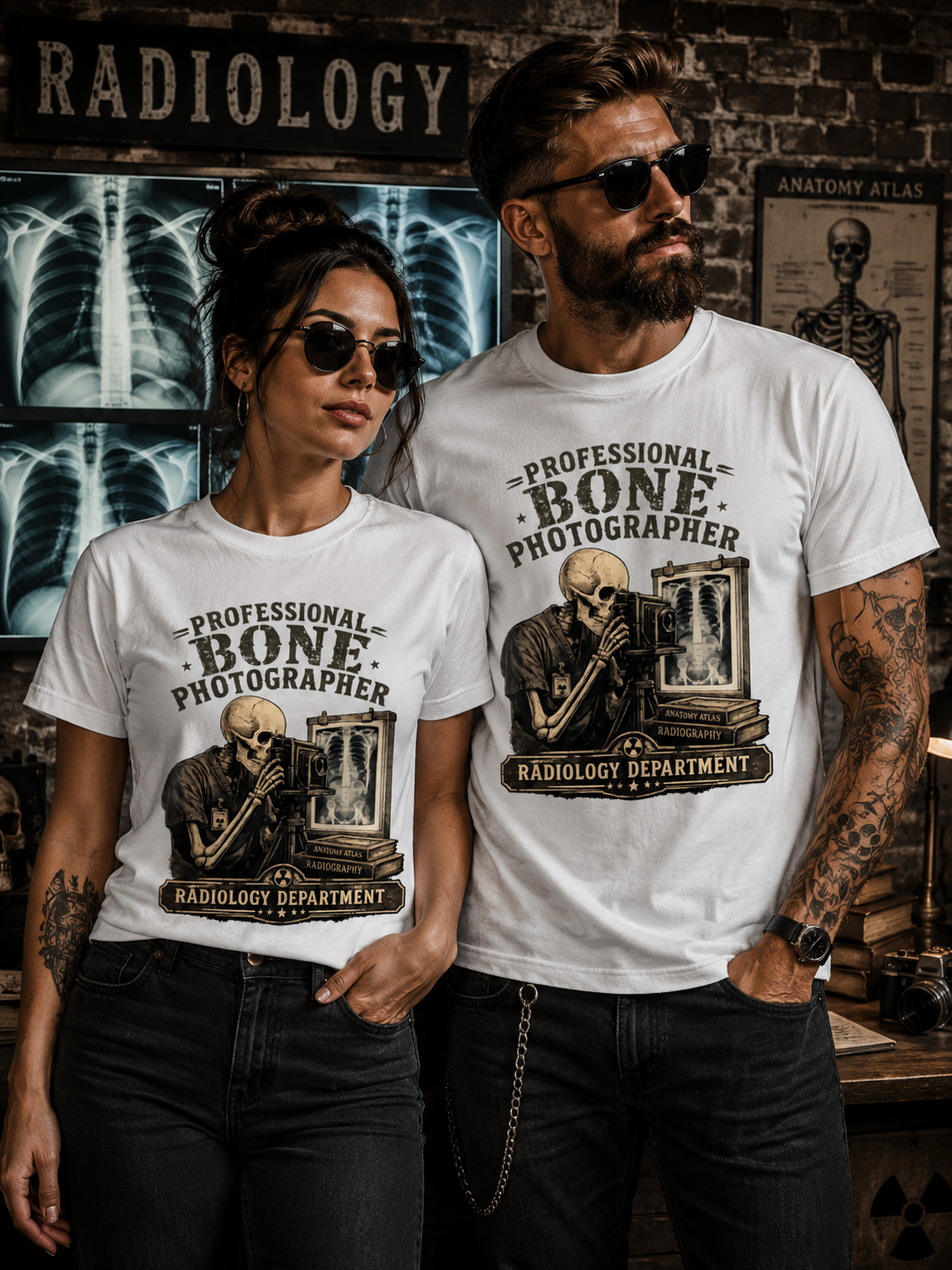 Professional Bone Photographer T-Shirt – Radiology Department Shirt für Röntgen & Klinik