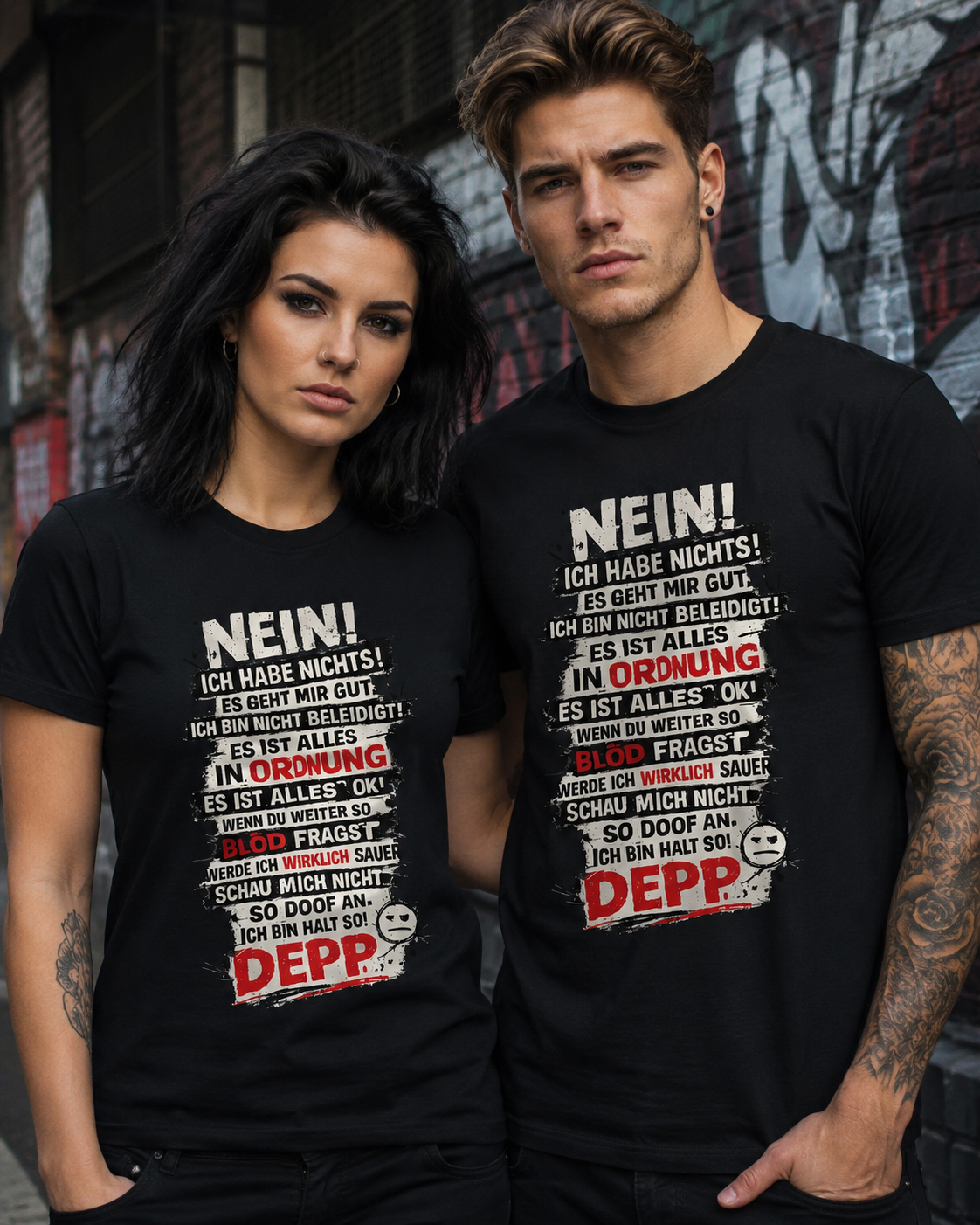 Nein. Ich habe nichts gegen Deppn. Manche sind sogar meine Freunde. – Lustiges Sarkasmus Unisex T-Shirt