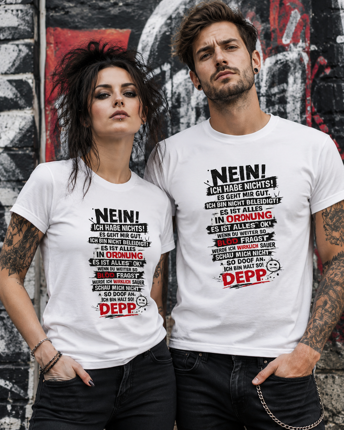 Nein. Ich habe nichts gegen Deppn. Manche sind sogar meine Freunde. – Lustiges Sarkasmus Unisex T-Shirt