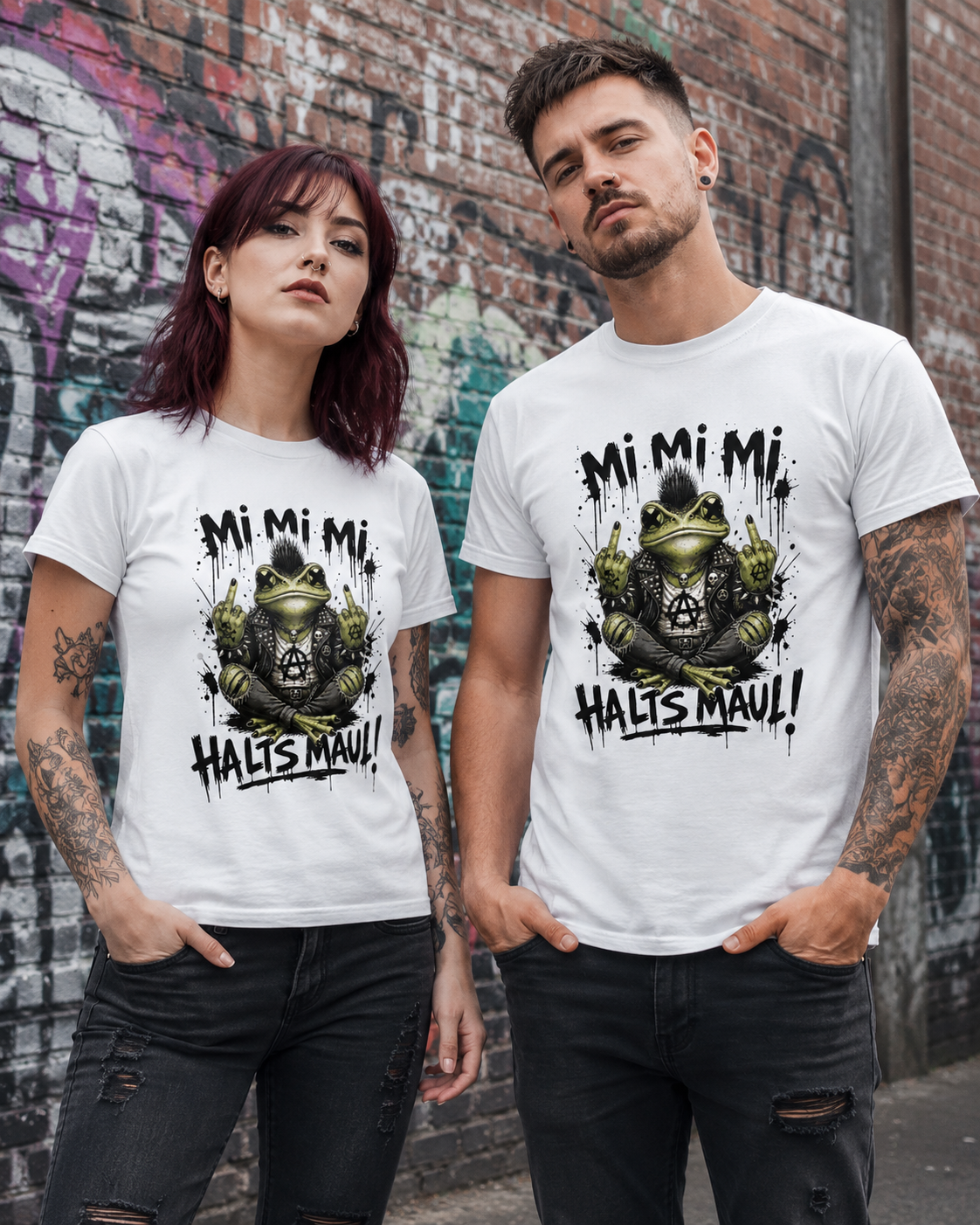 Motz-Frosch Fridolin T-Shirt – Mi Mi Mi Halt’s Maul Punk Shirt