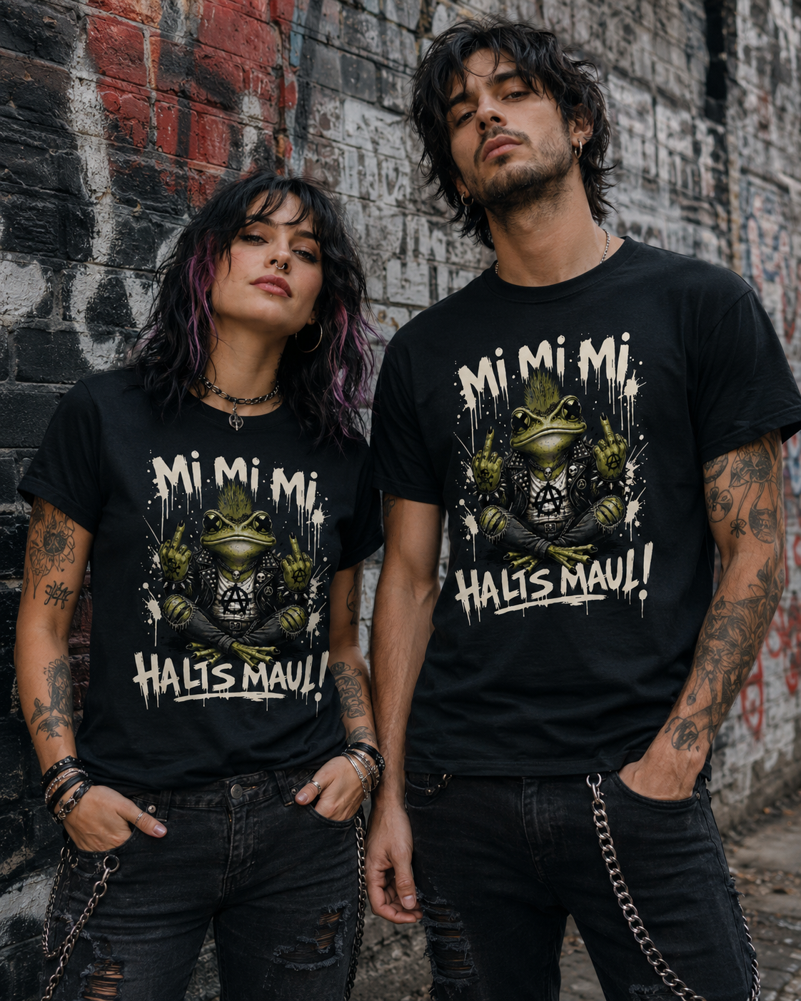 Motz-Frosch Fridolin T-Shirt – Mi Mi Mi Halt’s Maul Punk Shirt
