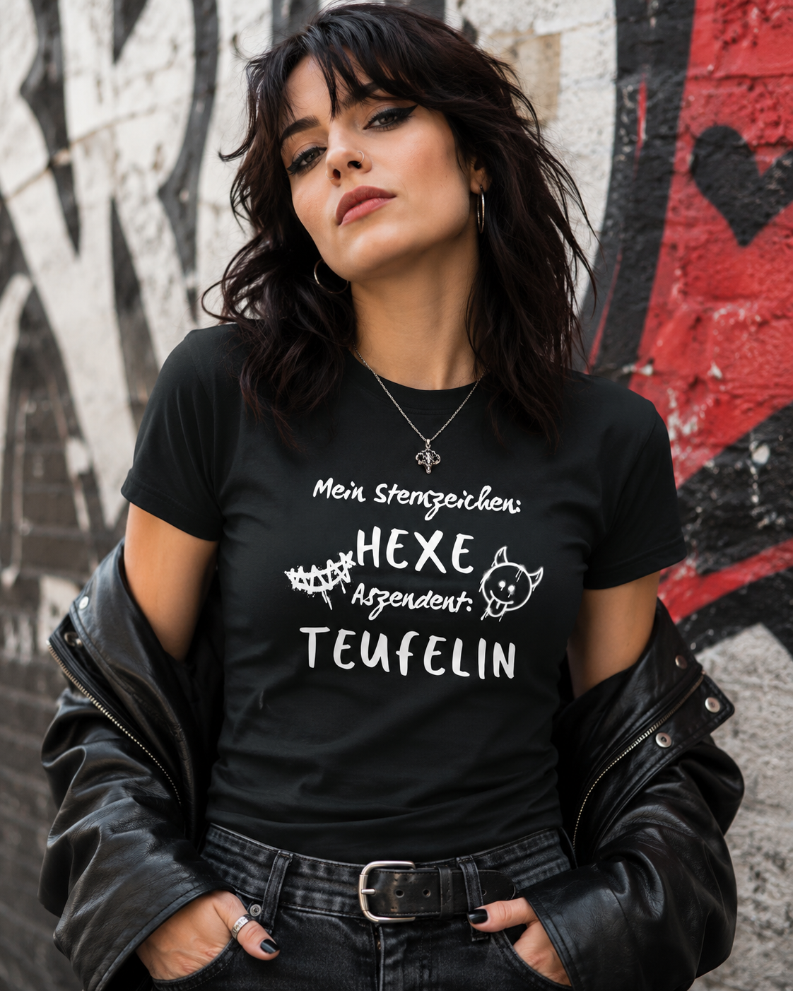 Mein Sternzeichen: Hexe – Aszendent: Teufelin | Damen T-Shirt