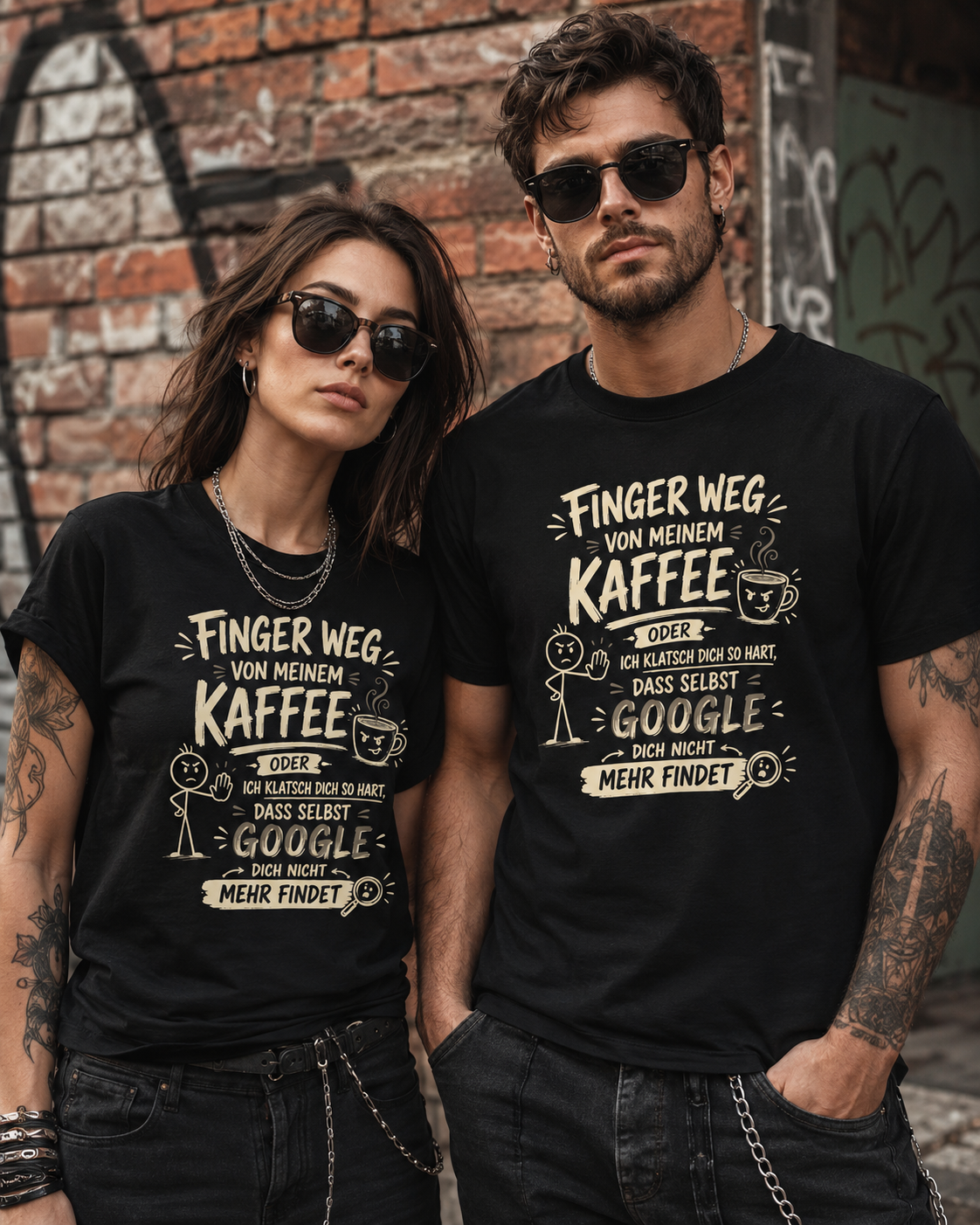 Finger weg von meinem Kaffee – Lustiges Unisex T-Shirt