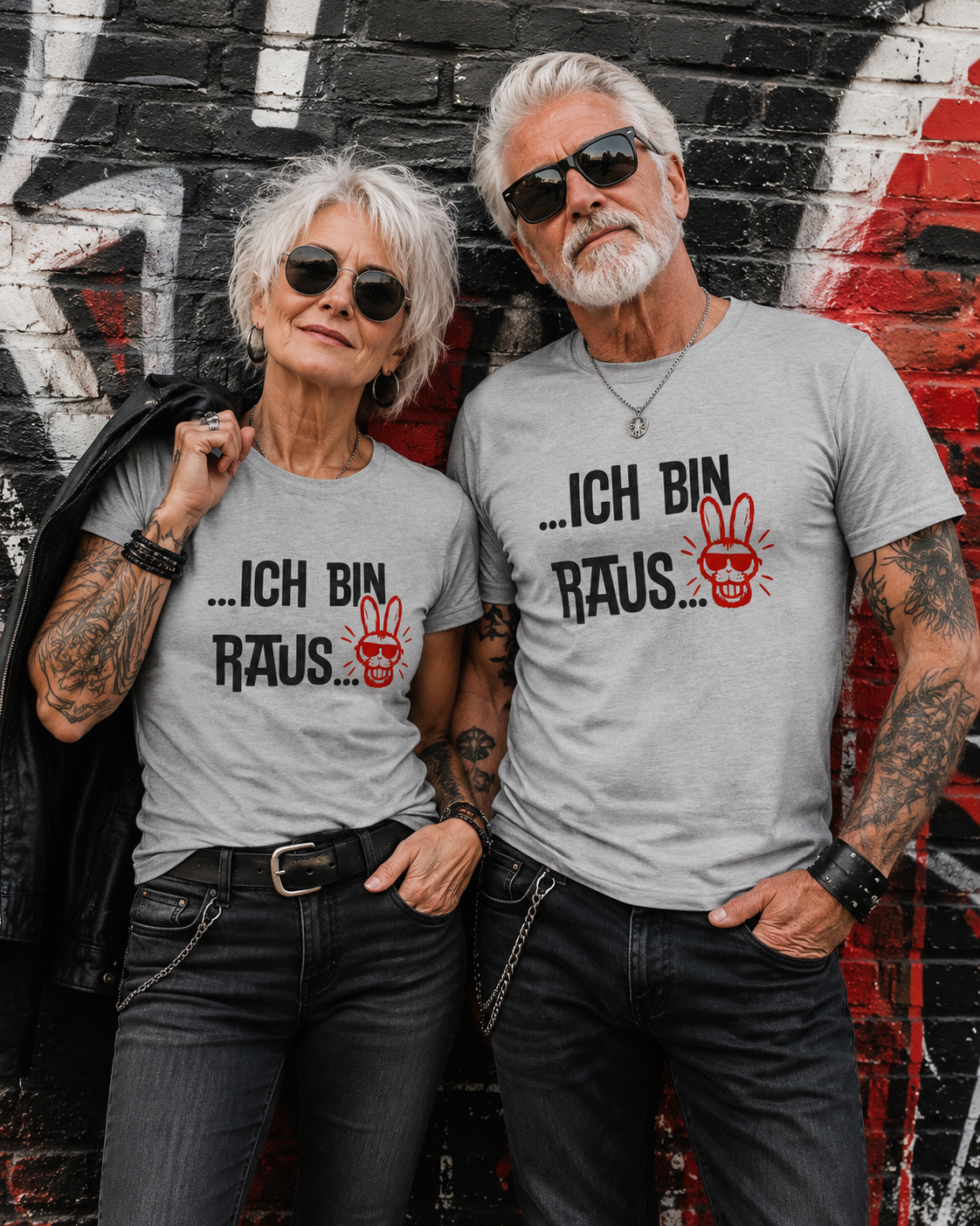 Ich bin raus – Lustiges Unisex T-Shirt mit frechem Hasen