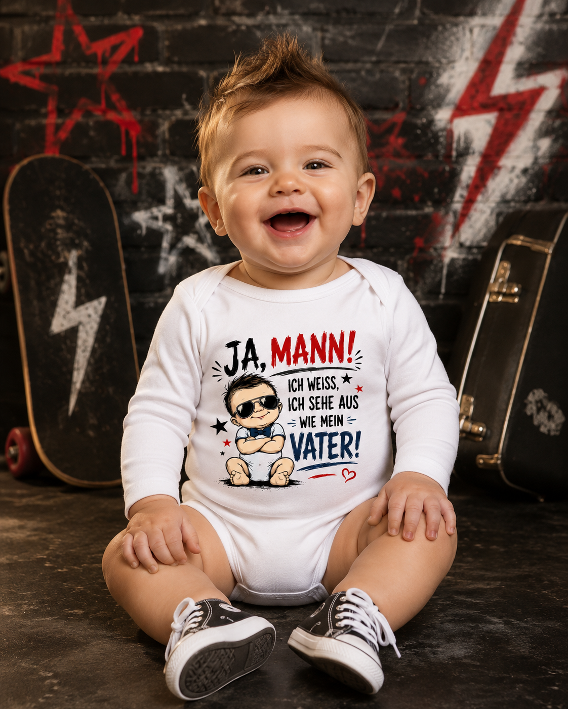 Ja, Mann! Ich sehe aus wie mein Vater – Babybody
