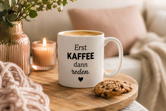 Personalisierte Kaffeetasse – Wunschdesign mit Namen, Spruch oder Logo