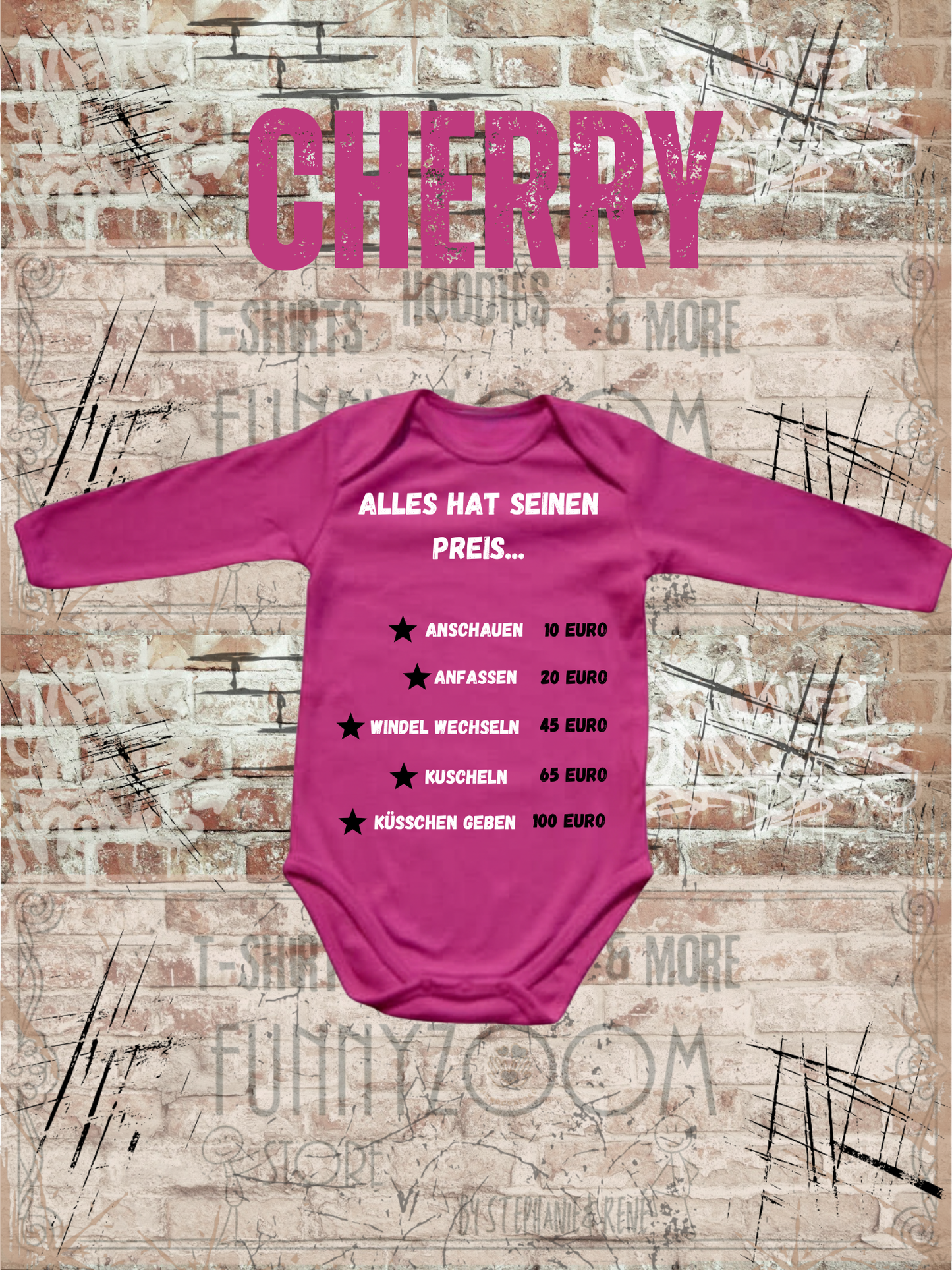Baby Body Alles hat seinen Preis Geschenkidee Geburt Babystrampler Newborn Body Geschenk zur Geburt Baby Body mit Spruch