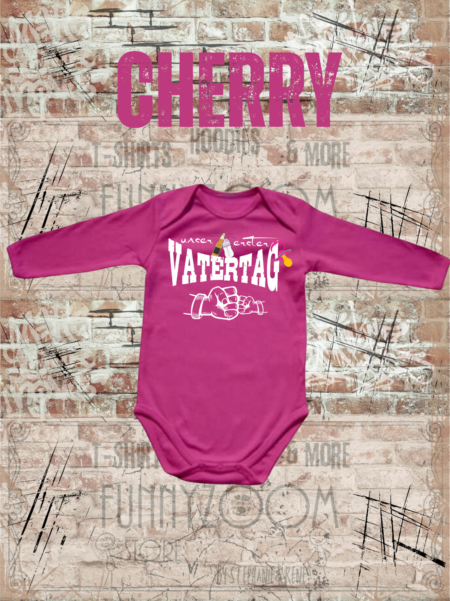 Mädchen Baby Body Unser erster Vatertag Geschenkidee Baby Body Newborn Baby Body Papatag Baby Body Strampler Vatertag