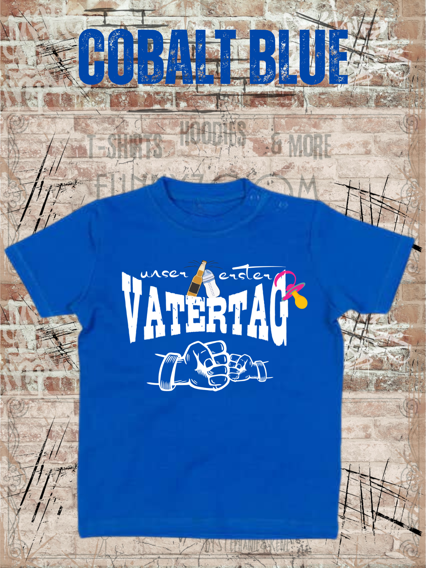 Baby Maedchen T-Shirt Unser erster Vatertag Suesse Geschenkidee Papa Witziges Baby Shirt