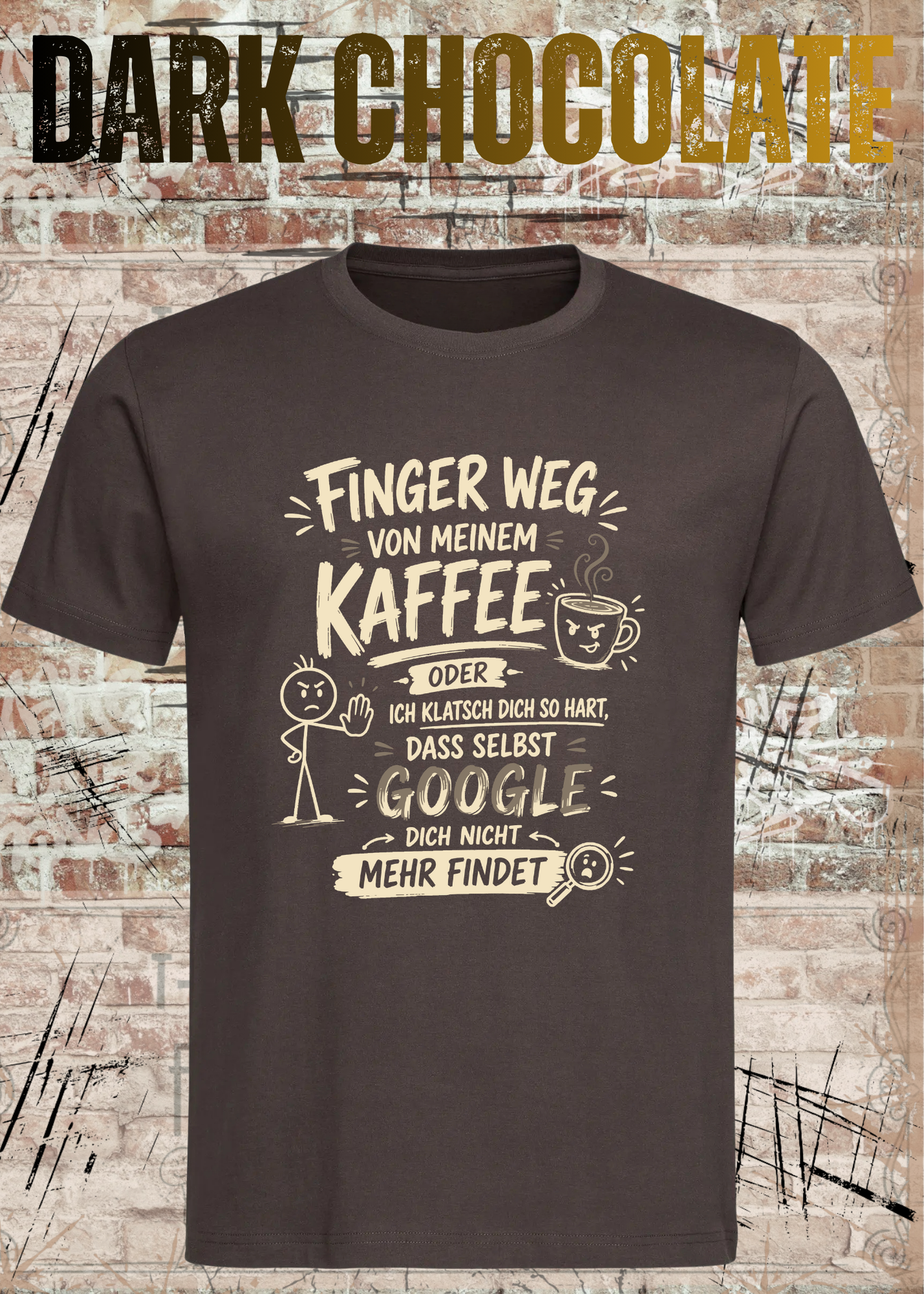 Finger weg von meinem Kaffee – Lustiges Unisex T-Shirt
