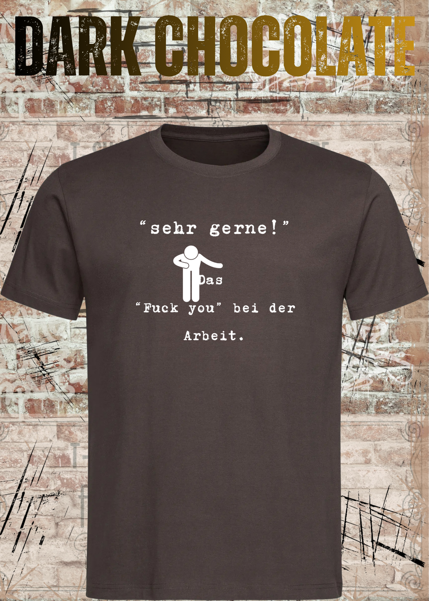 Sehr gerne! Das Fuck you bei der Arbeit! Das höfliche Büro-Statement | Lustiges Arbeit Humor T-Shirt Unisex