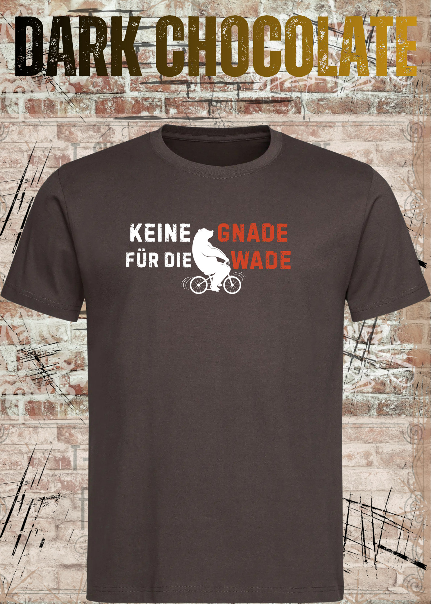 Keine Gnade für die Wade T-Shirt – Lustiges Fahrrad Shirt für Radfahrer & Biker Unisex