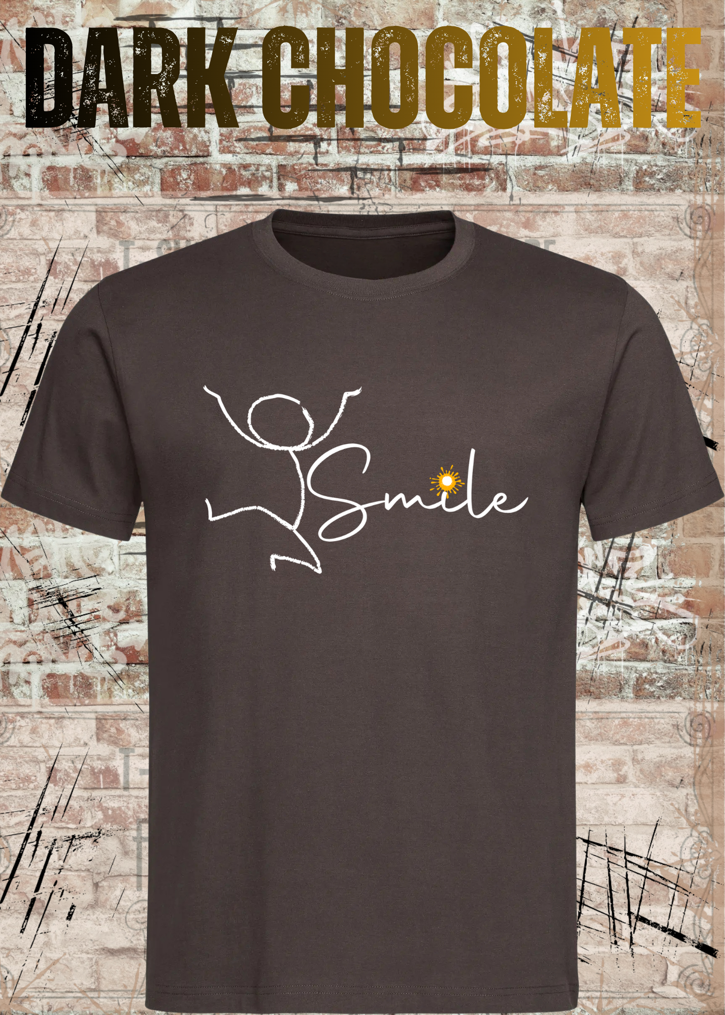 Smile Shirt – Minimalistisches Unisex T-Shirt mit Positive Vibes Design