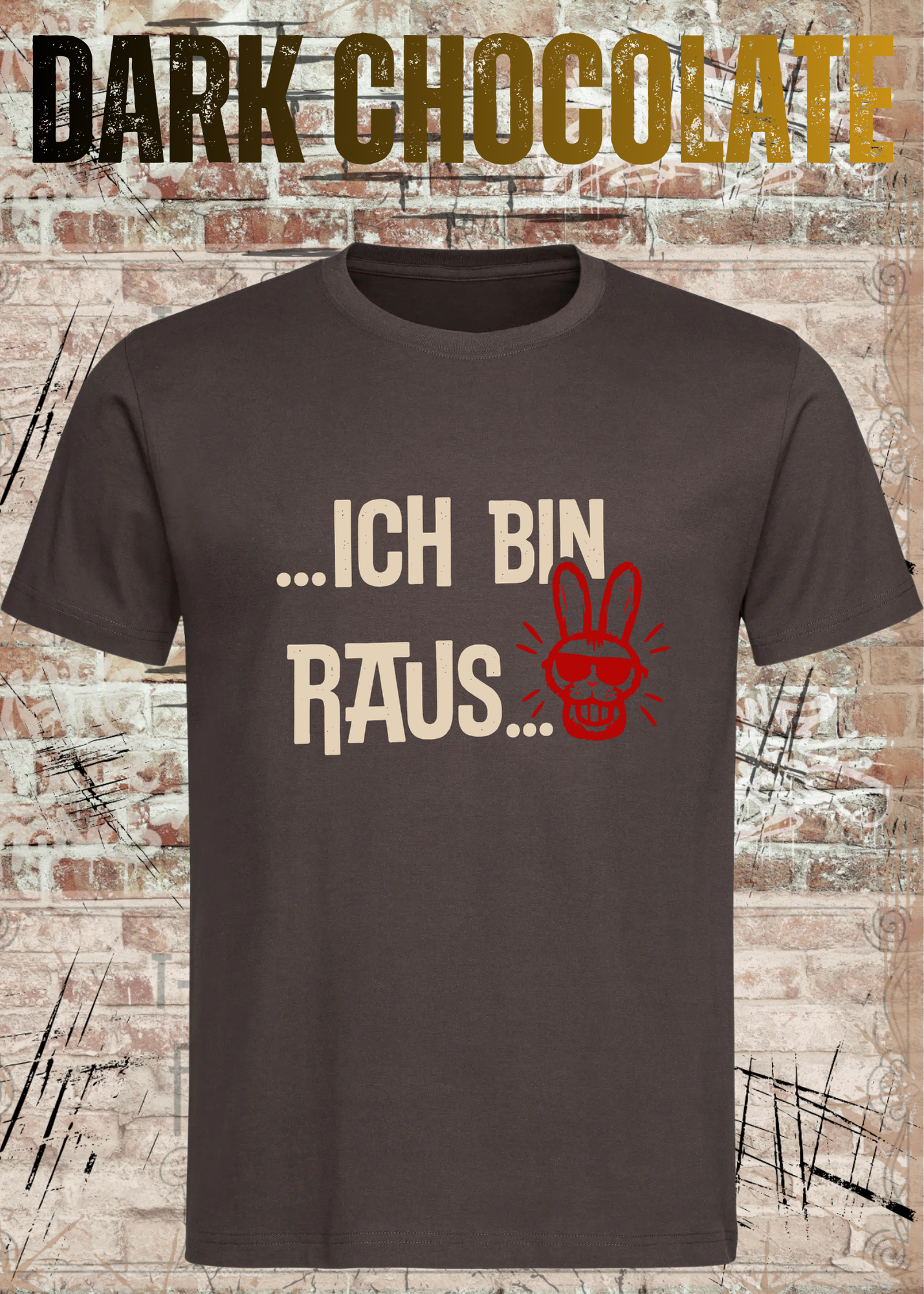 Ich bin raus – Lustiges Unisex T-Shirt mit frechem Hasen