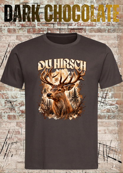 Du Hirsch T-Shirt – Lustiges Hirsch Shirt | Unisex Natur & Jäger Geschenk