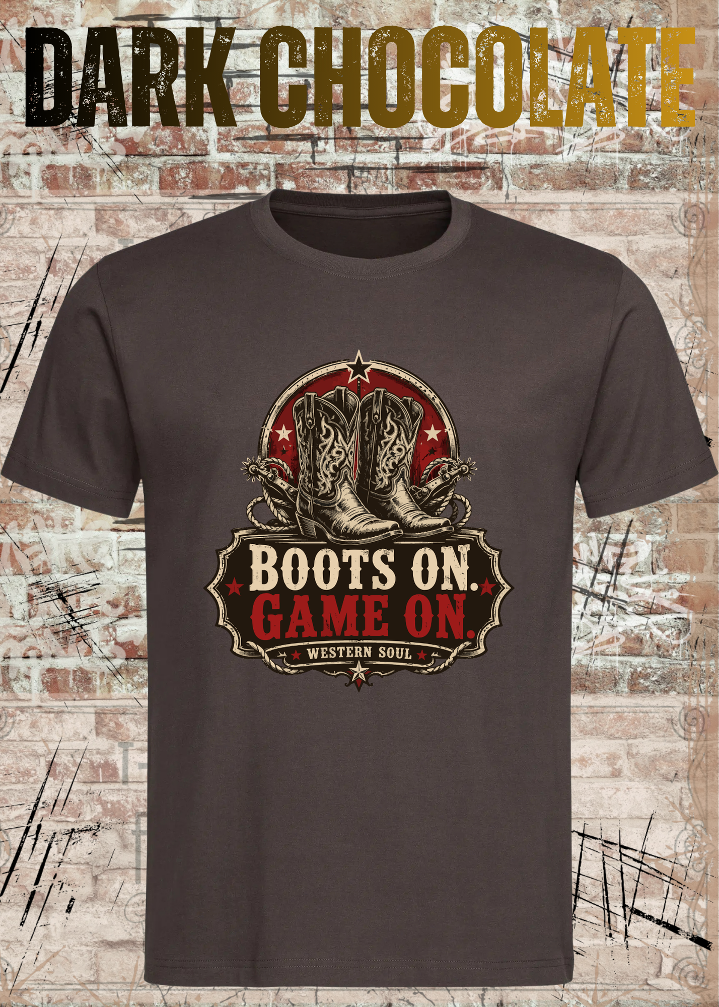 Boots On – Game On | Western Soul Unisex T-Shirt