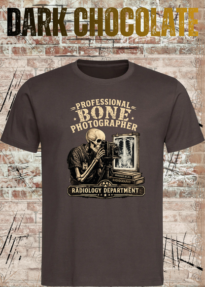 Professional Bone Photographer T-Shirt – Radiology Department Shirt für Röntgen & Klinik