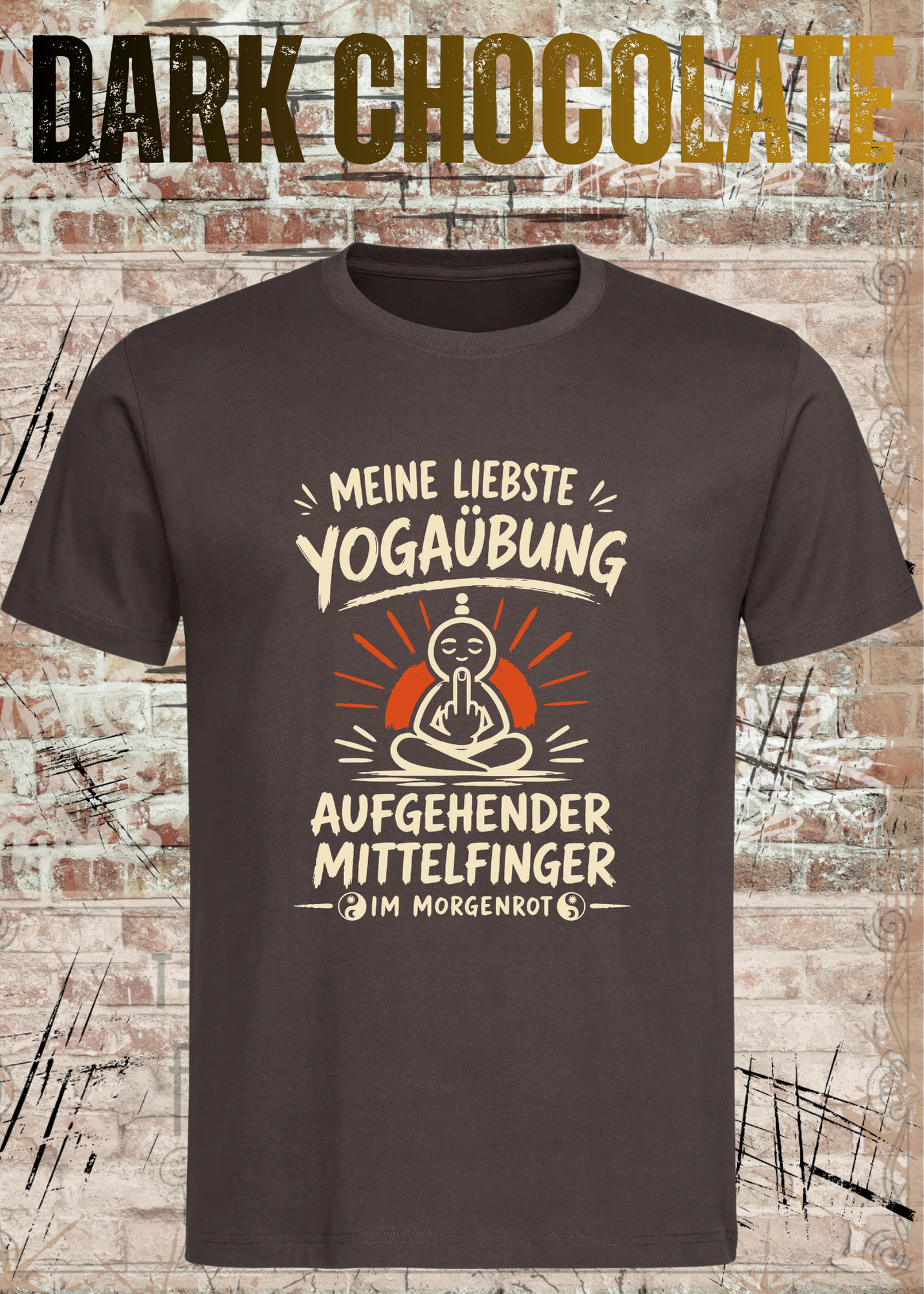 Meine liebste Yogaübung – Aufgehender Mittelfinger | Unisex T-Shirt