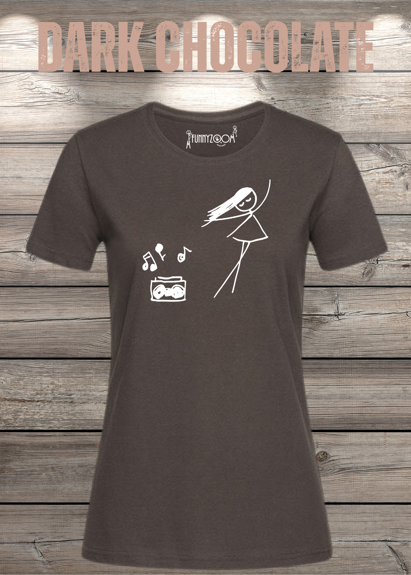 Damen T-Shirt Music for Life - T-Shirt Geschenkidee, lustiges T-Shirt, T-Shirt Musik, witziges T-Shirt, Freizeit T-Shirt Musik