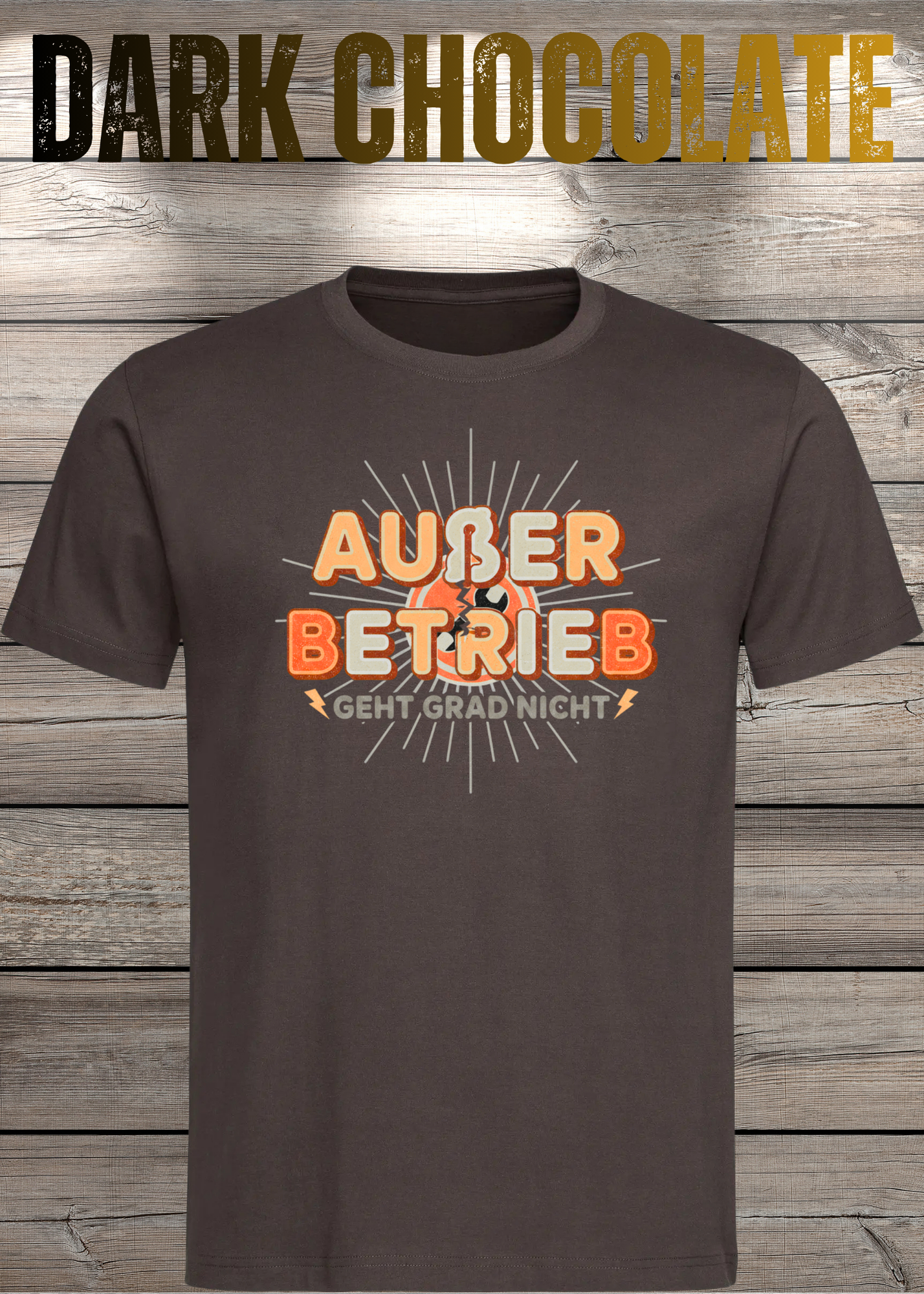 T-Shirt 'Außer Betrieb' - Witziges Spruch-Shirt für Ruhesuchende