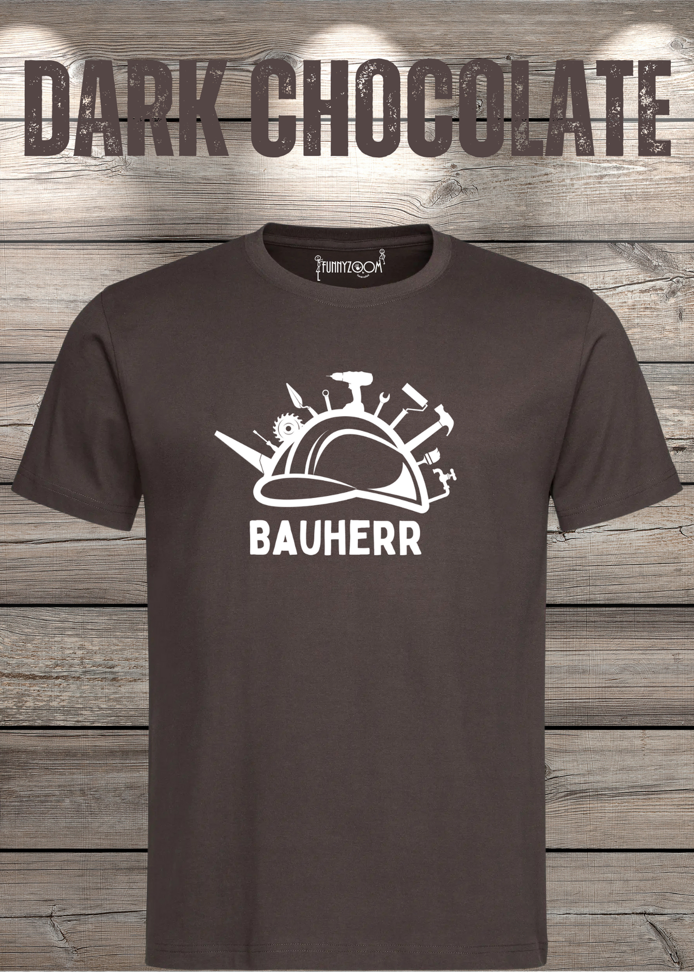 Herren T-Shirt Bauherr Geschenkidee für Hausbesitzer Witziges T-Shirt mit Spruch Lustiges Freizeit T-Shirt Haus bauen