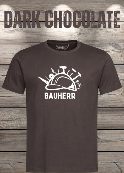 Bauherr T-Shirt Herren in Dark Chocolate.