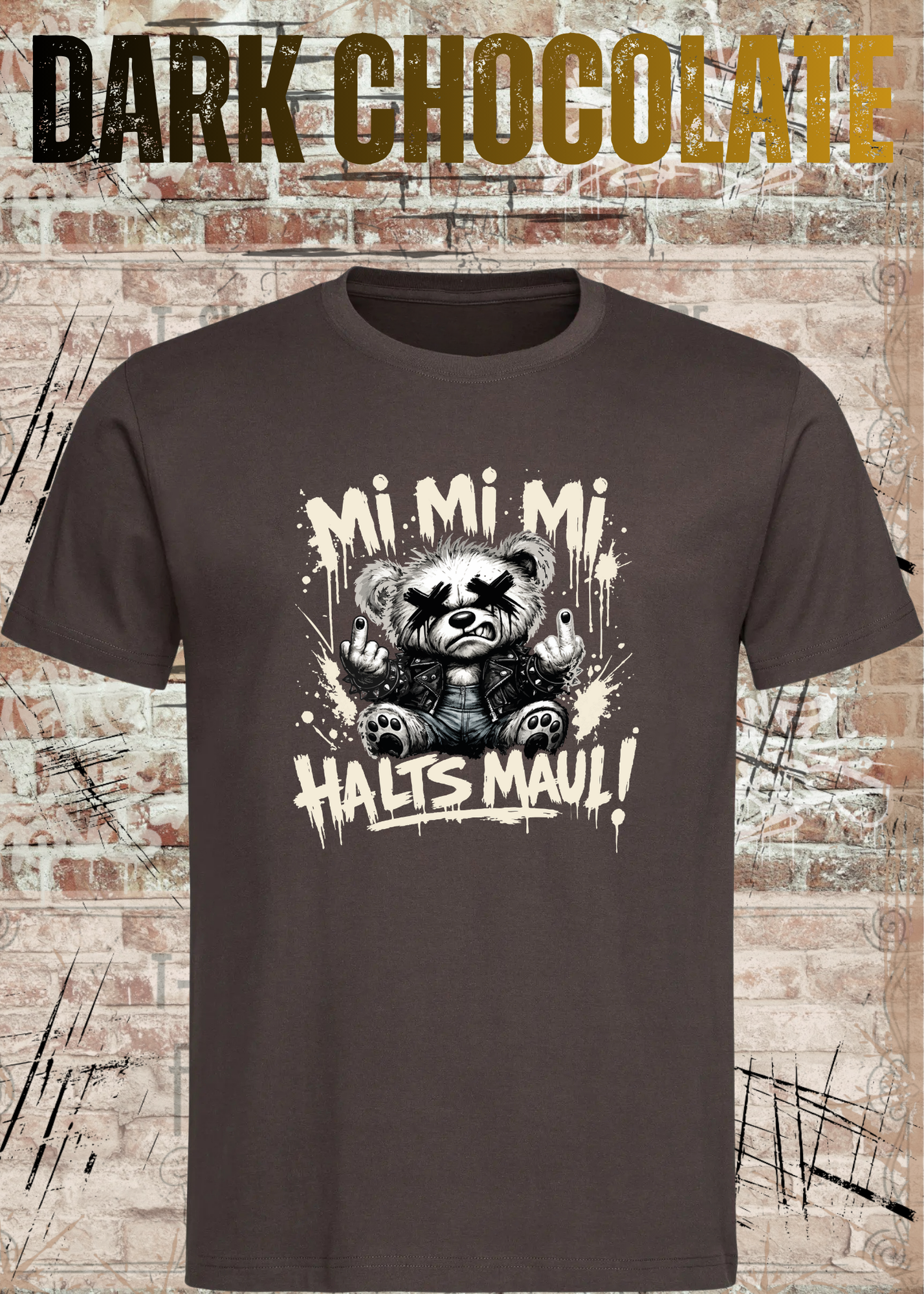 Mi Mi Mi Halt’s Maul T-Shirt – Frecher Teddy Spruch Unisex