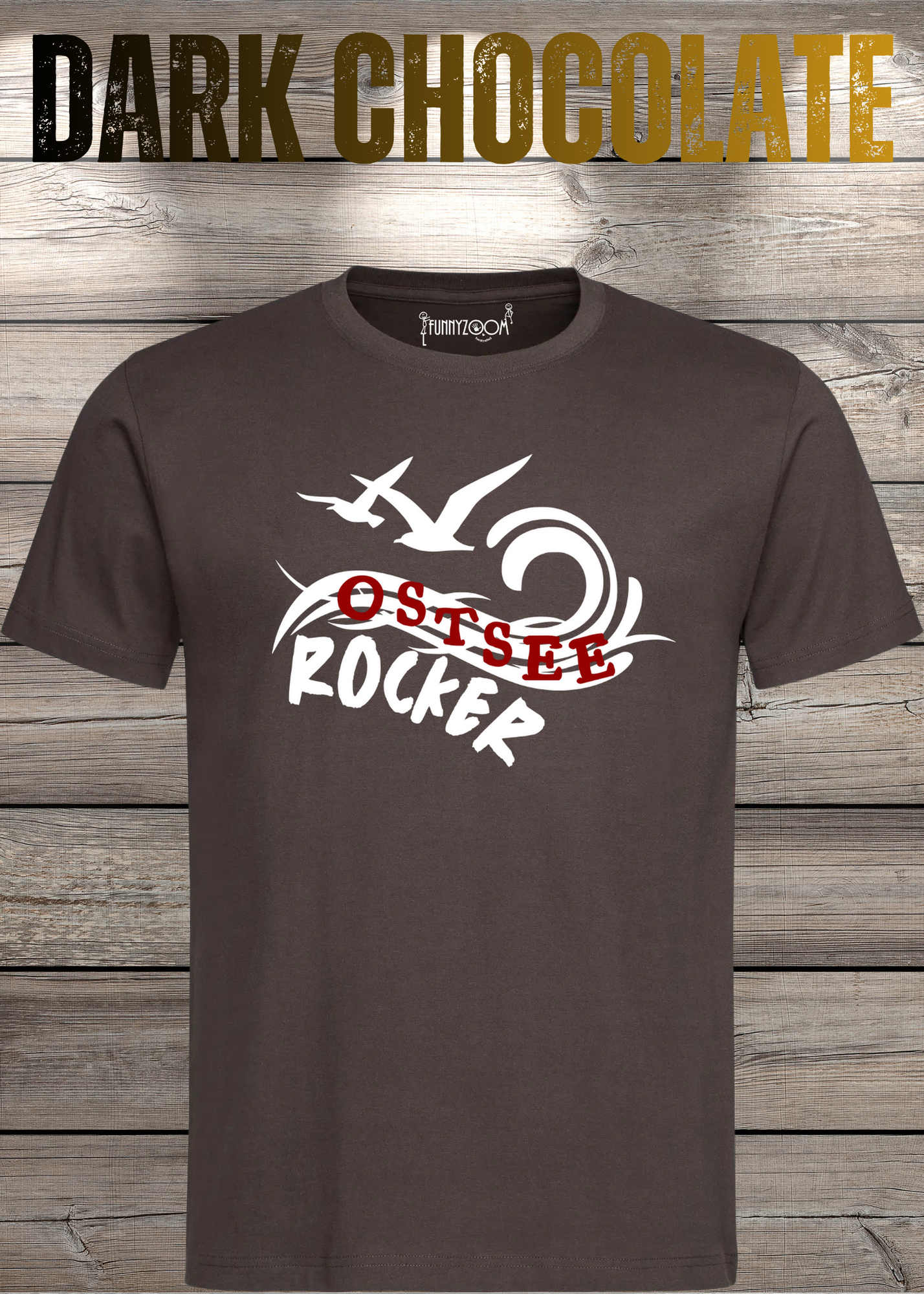 T-Shirt 'Ostsee Rocker' - Norddeutschland Geschenk Unisex Küsten-Style