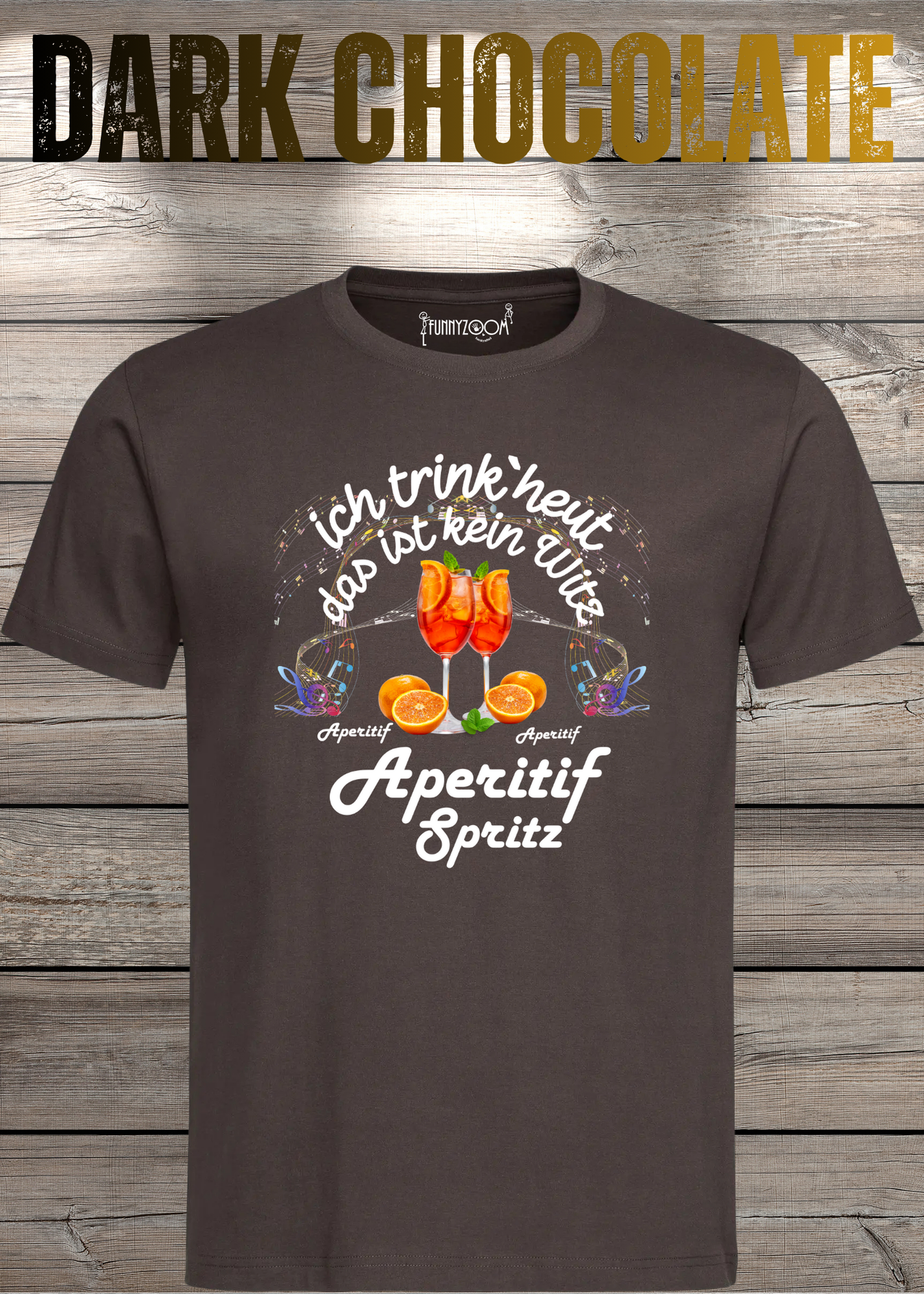 T-Shirt 'Heute trinke ich und das ist kein Witz Aperitif Spritz' - Lustiges Geschenk Unisex
